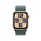 Apple Watch SE GPS 40mm Starlight Aluminium Case with Lake Green Sport Loop