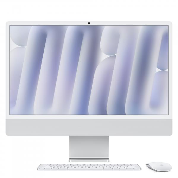 iMac 24" Retina 4.5K 256GB SSD \ 16GB RAM \ chip Apple M4 con CPU 10-core e GPU 10-core \\ Argento
