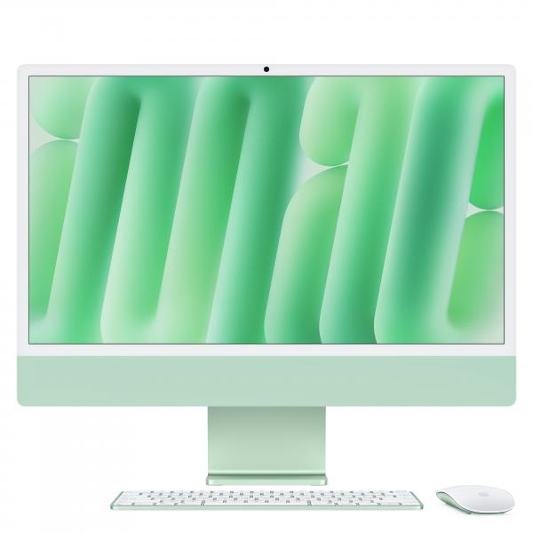iMac 24" Retina 4.5K 256GB SSD \ 16GB RAM \ chip Apple M4 con CPU 10-core e GPU 10-core \\ Verde