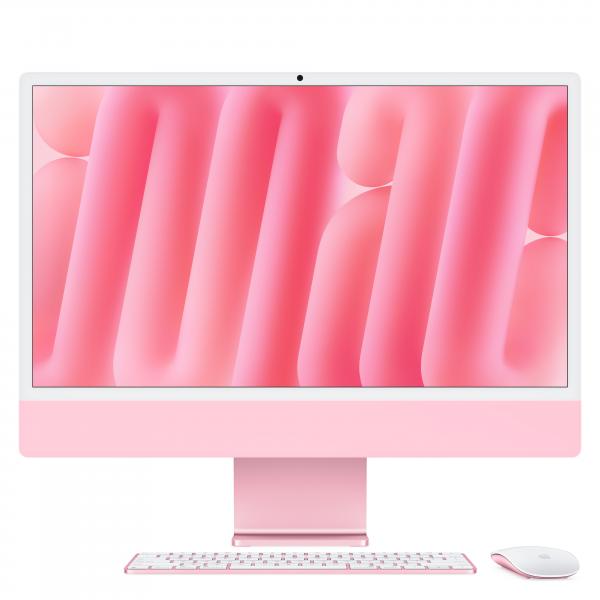 iMac 24" Retina 4.5K 256GB SSD \ 16GB RAM \ chip Apple M4 con CPU 8-core e GPU 8-core \\ Rosa