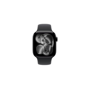 Apple Watch Series 11GPS46mmJet Black Aluminium Case with Black Sport Band - M/L