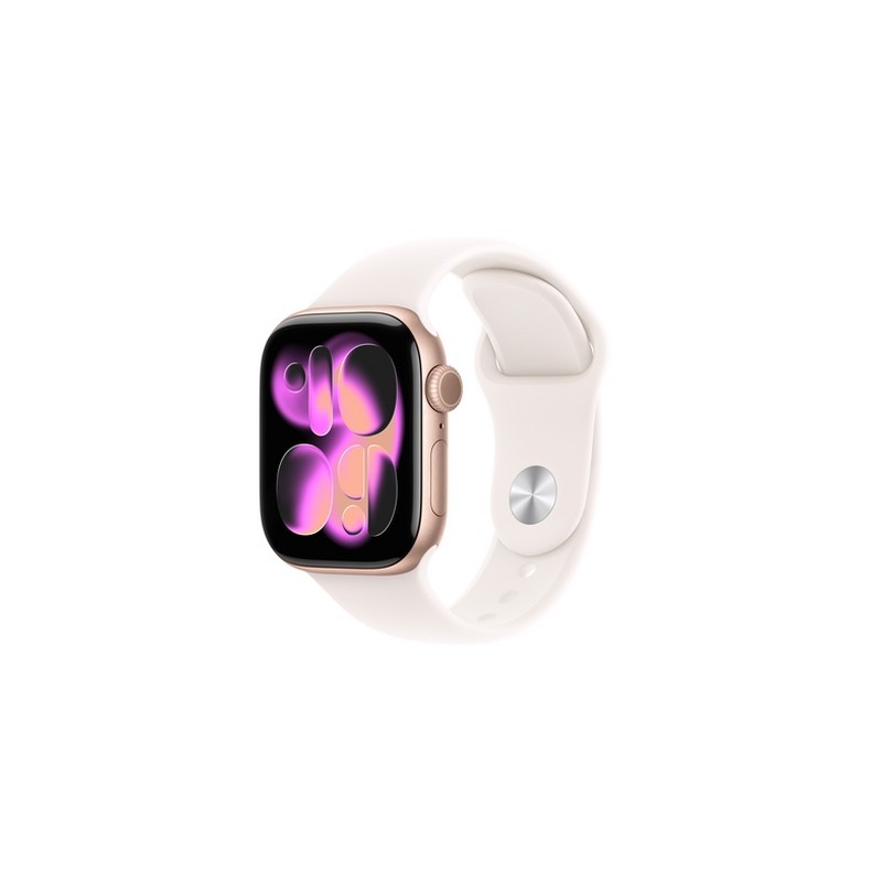 Apple Watch Series 11GPS46mmRose Gold Aluminium Case with Light Blush Sport Band - S/M