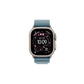 Apple Watch Ultra 3GPS + Cellular49mmNatural Titanium Case with Blue/Bright Blue Trail Loop - M/L