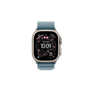 Apple Watch Ultra 3GPS + Cellular49mmNatural Titanium Case with Blue/Bright Blue Trail Loop - M/L