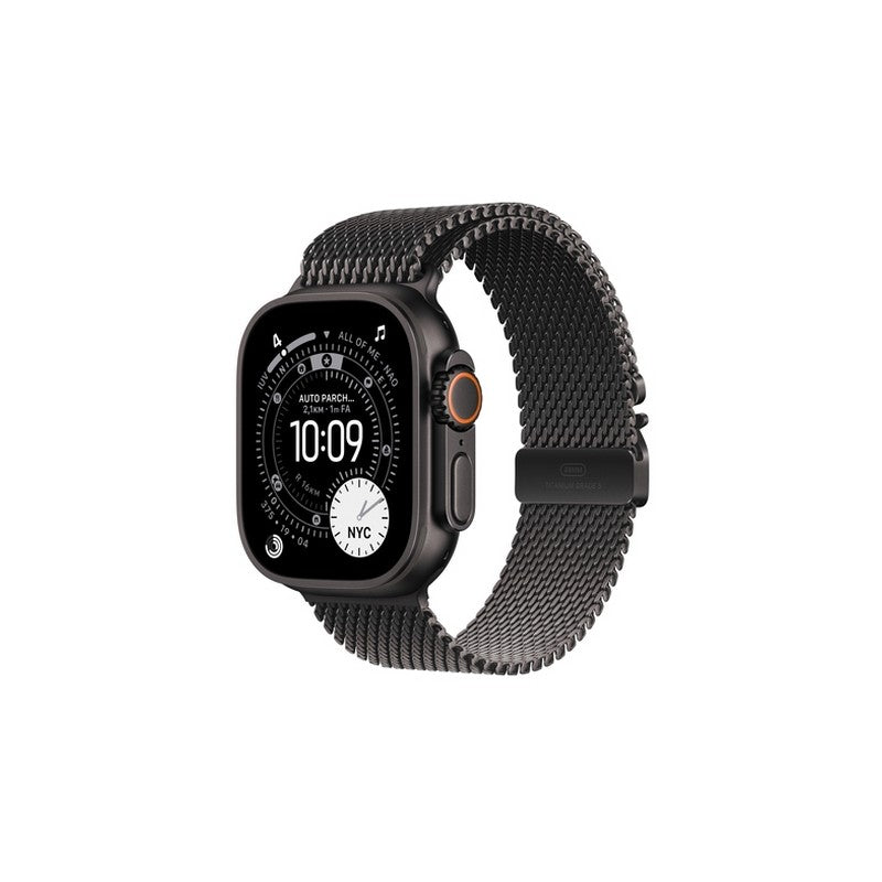 Apple Watch Ultra 3GPS + Cellular49mmBlack Titanium Case with Black Titanium Milanese Loop - Small