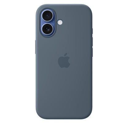 Custodia in silicone per iPhone 17 con MagSafe - Blu Salmastro