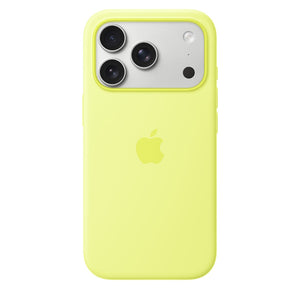 Custodia in silicone per iPhone 17 Pro con MagSafe- Giallo neon