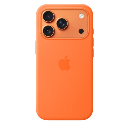 Custodia in silicone per iPhone 17 Pro Max con MagSafe - Arancione