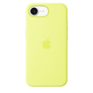 Custodia in silicone per iPhone 16e - Giallo neon