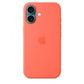 Custodia in Silicone per iPhone 16 con MagSafe - Mandarino