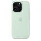 IPHONE 16 PRO SILICONE CASE WITH MAGSAFE - AQUAMARINE