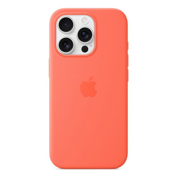 Custodia in Silicone per iPhone 16 Pro con MagSafe - Mandarino