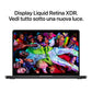 MacBook Pro 16" Chip M5 Max con CPU 18-core e GPU 32-core - 36GB di RAM e Archiviazione SSD da 2TB - Nero siderale