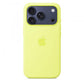 Custodia in silicone per iPhone 17 Pro con MagSafe- Giallo neon