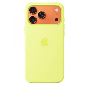 Custodia in silicone per iPhone 17 Pro Max con MagSafe - Giallo neon