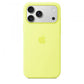 Custodia in silicone per iPhone 17 Pro Max con MagSafe - Giallo neon