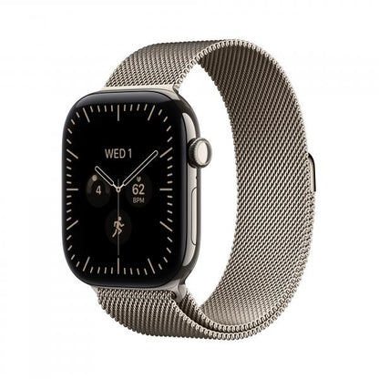 Apple Watch Series 12 GPS + Cellular 42mm Natural Titanium Case with Natural Milanese Loop