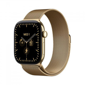 Apple Watch Series 12 GPS + Cellular 42mm Radiant Gold Titanium Case with Radiant Gold Milanese Loop