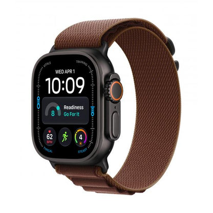 Apple Watch Ultra 4 GPS + Cellular 49mm Black Titanium Case with Burgundy Alpine Loop - L