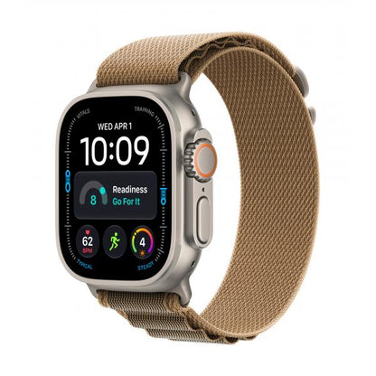 Apple Watch Ultra 4 GPS + Cellular 49mm Natural Titanium Case with Desert Alpine Loop - M