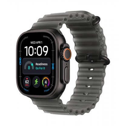 Apple Watch Ultra 4 GPS + Cellular 49mm Black Titanium Case with Translucent Black Ocean Band