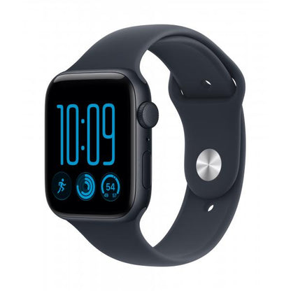 Apple Watch SE 3 GPS 44mm Midnight Aluminium Case with Navy Blue Sport Band - S/M