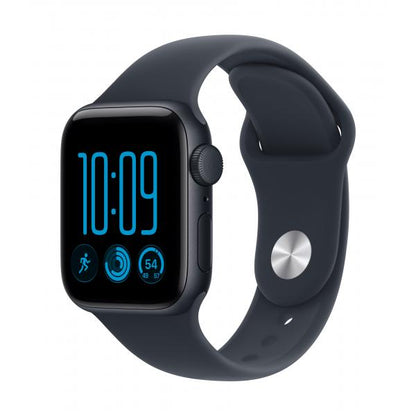 Apple Watch SE 3 GPS 40mm Midnight Aluminium Case with Navy Blue Sport Band - S/M