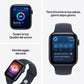 Apple Watch SE 3 GPS + Cellular 40mm Midnight Aluminium Case with Navy Blue Sport Band - M/L