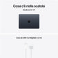 MacBook Air 13'' 1 TB SSD \\ 16GB memoria chip M5 con CPU 10-core e GPU 10-core - Mezzanotte