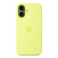Custodia in silicone per iPhone 17 con MagSafe - Giallo neon