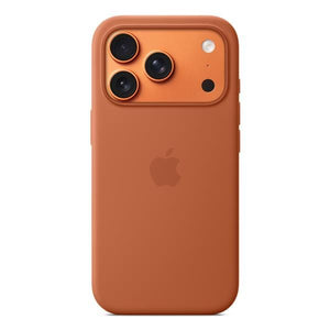 Custodia in silicone per iPhone 17 Pro con MagSafe - Terracotta