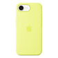 Custodia in silicone per iPhone 16e - Giallo neon