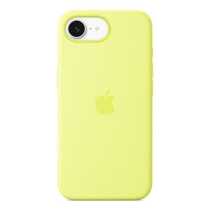 Custodia in silicone per iPhone 16e - Giallo neon