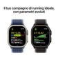 Apple Watch Ultra 3GPS + Cellular49mmNatural Titanium Case with Blue/Bright Blue Trail Loop - S/M
