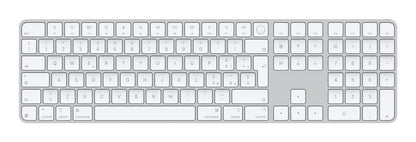 MAGIC KEYBOARD CON TOUCHID E TASTIERINO NUMERICO PER MAC CONCHIP APPLE- ITALIANO - TASTI BIANCHI